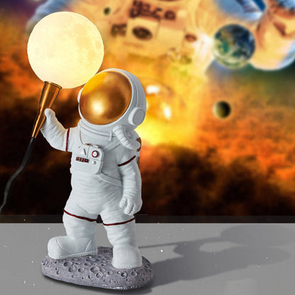 Hedendaagse Creatieve Cartoon Astronaut Hars Abs 1-Lichts Wandlamp Voor Slaapkamer