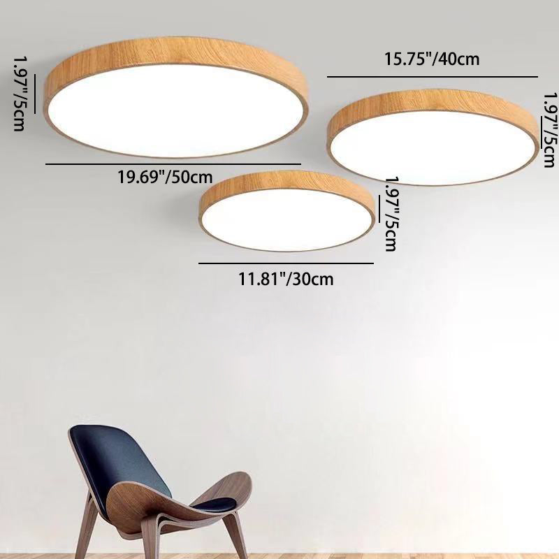 Moderne Scandinavische Ronde Pvc Ijzeren Led Plafondlamp Voor Slaapkamer