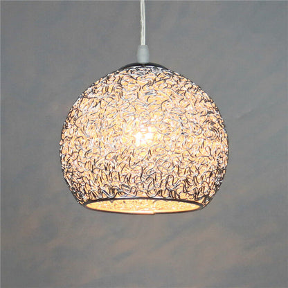 Hedendaagse Creatieve Aluminium Macaron Ronde Hanglamp Met 1 Lichtpunt Voor De Woonkamer