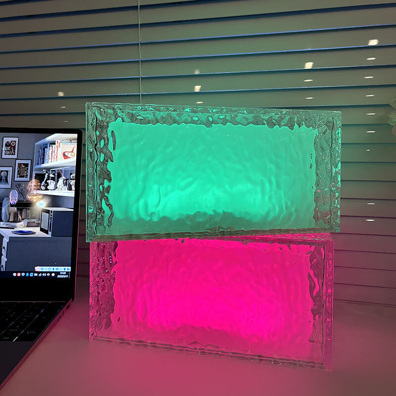 Creatieve Ijsblokje Acryl Rgb Led Decoratieve Tafellamp