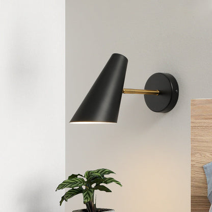 Moderne Noordse Ijzeren Hoorn Draaibare 1-lichts Wandlamp Voor Woonkamer