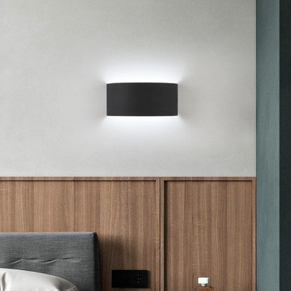 Minimalistische Effenkleurige Ijzeren Halve Cirkel Led Wandlamp