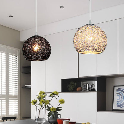 Hedendaagse Creatieve Aluminium Macaron Ronde Hanglamp Met 1 Lichtpunt Voor De Woonkamer