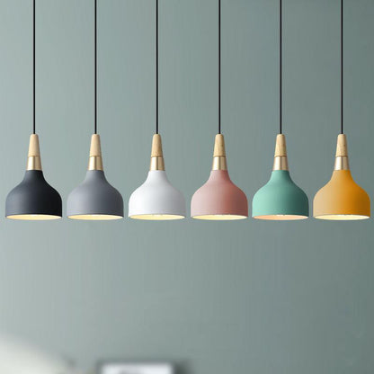 Creatieve Moderne Macaron Disc Art 1-lichts Hanglamp