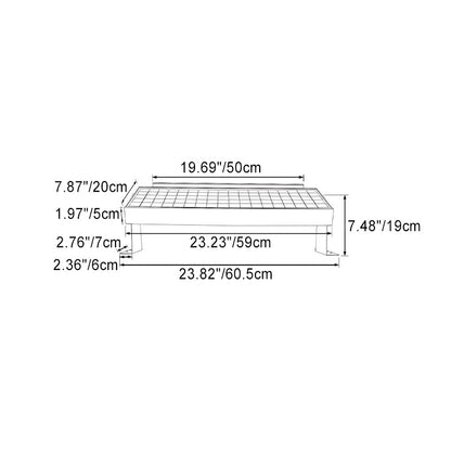 Moderne Industriële Waterdichte Zonnelijn Contourlicht Rechthoekige Aluminium Led-buitenlamp Voor De Tuin