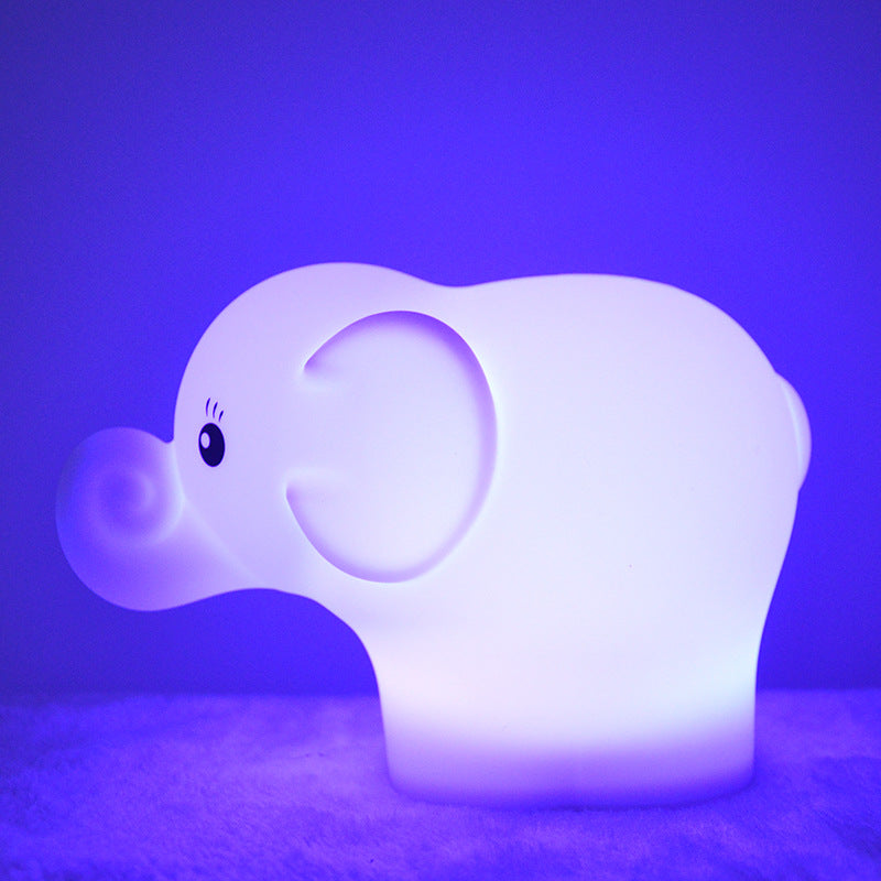 Creatieve Olifant Siliconen Usb Pat Led Nachtlampje Tafellamp