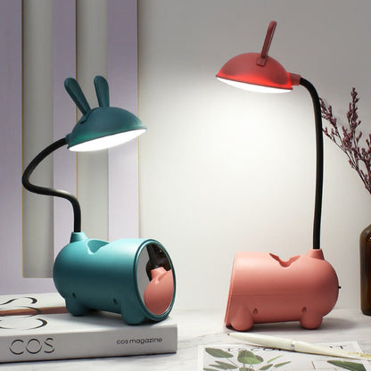 Cartoon Creatieve Konijn LED Touch USB Penhouder Bureaulamp