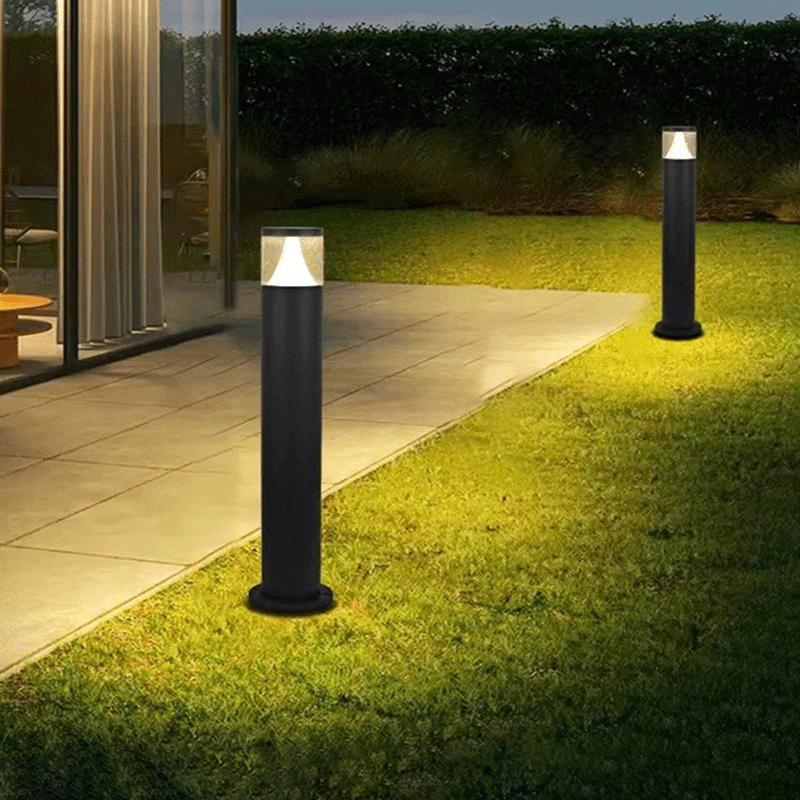 Moderne Industriële Aluminium Kolom Led Waterdichte Gazon Landschapsverlichting Voor Tuin