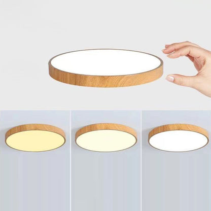 Moderne Scandinavische Ronde Pvc Ijzeren Led Plafondlamp Voor Slaapkamer