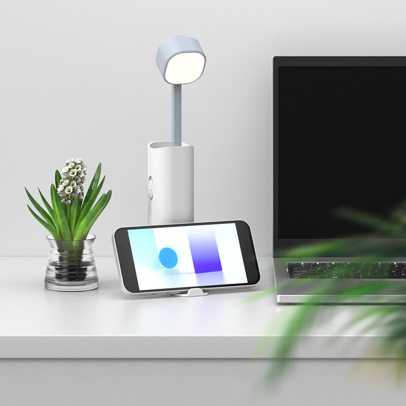 Creatieve Kleine Intrekbare Powerbank Zaklamp Led Tafellamp