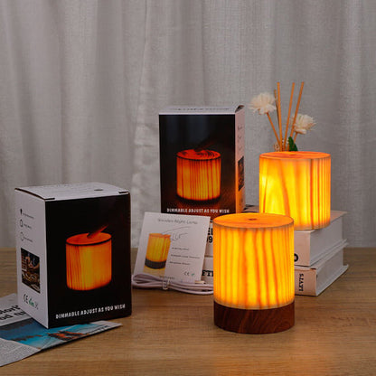 Creatieve Houten Led-aanraaknachtlamp Tafellamp