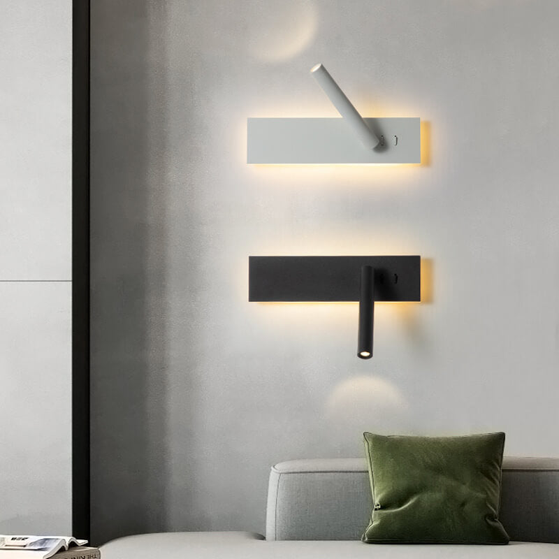 Minimalistische Creatieve Rechthoekige Roterende Spot Led Wandlamp