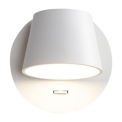 Moderne Minimalistische Koepelvormige, Gematteerde, Draaibare Aluminium Led-wandlamp Voor De Slaapkamer