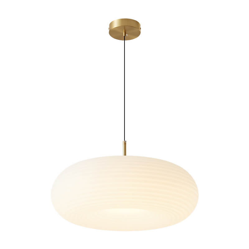 Moderne Crèmekleurige Apple All-Copper Led Hanglamp