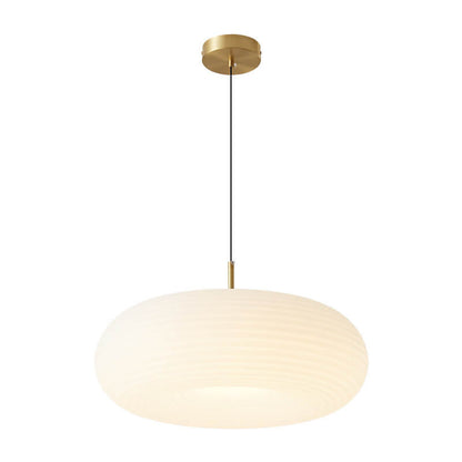 Moderne Crèmekleurige Apple All-Copper Led Hanglamp