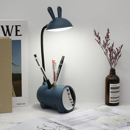 Cartoon Creatieve Konijn LED Touch USB Penhouder Bureaulamp