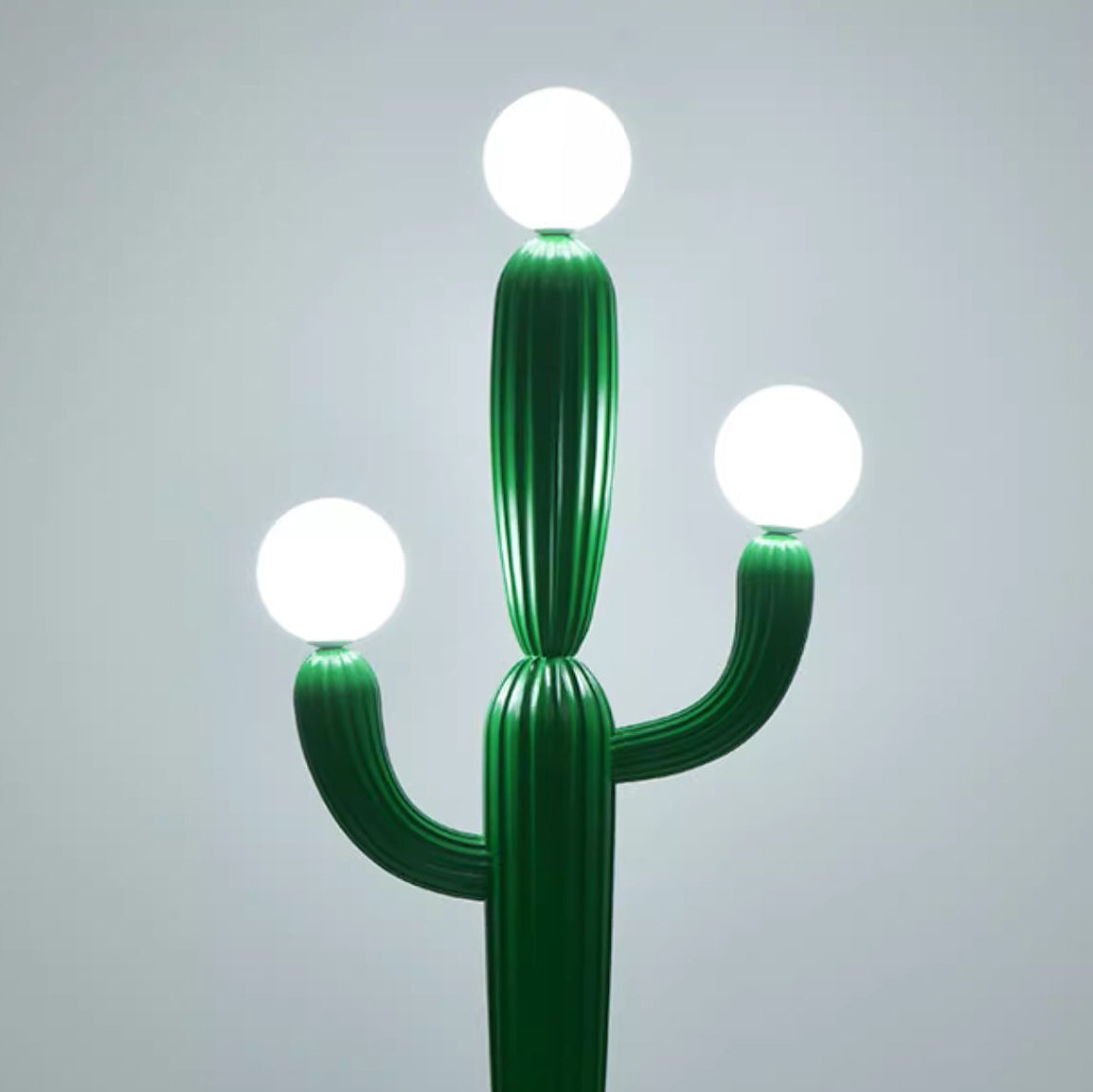 Hedendaagse Creatieve Cactushars Glazen 3-Lichts Staande Vloerlamp Voor Woonkamer