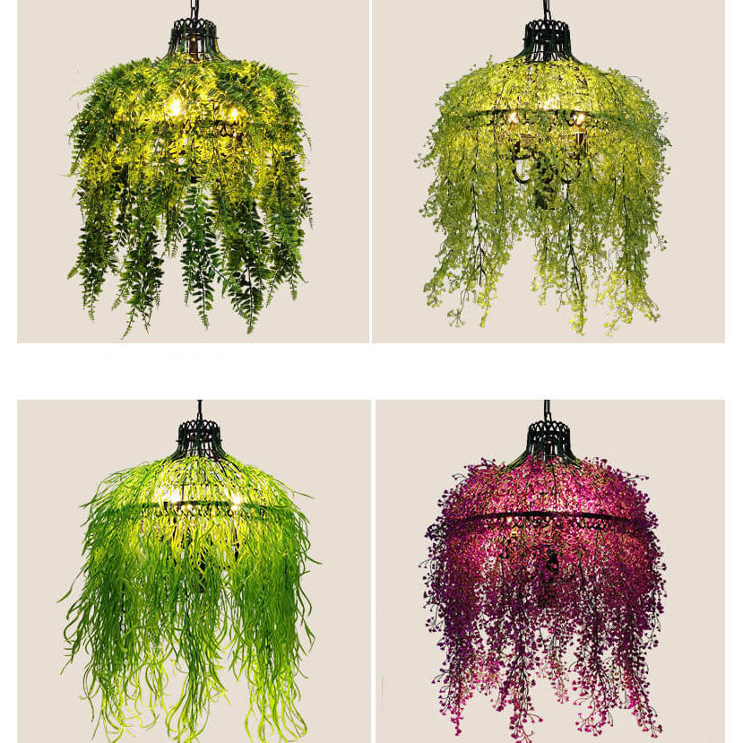 Creatieve Plant Vine Decoratieve 3-Lichts Kroonluchter