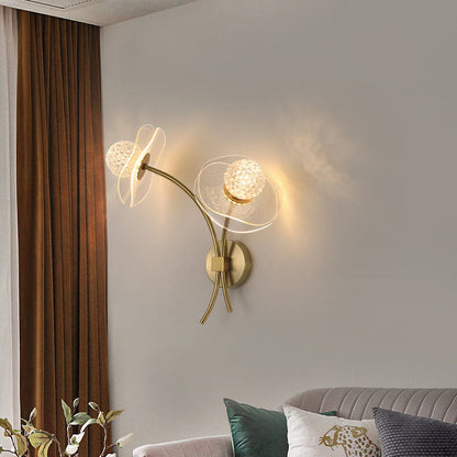 Europese Creatieve Lotusbloemen Acryl Led Wandlamp