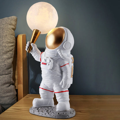 Hedendaagse Creatieve Hars Abs Astronaut 1-Lichts Tafellamp Voor Slaapkamer