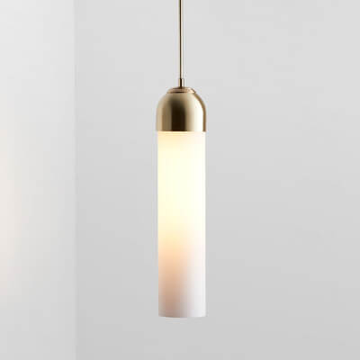 Minimalistische Buisvormige Glazen 1-Lichts Led Hanglamp