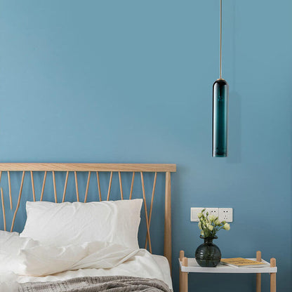 Minimalistische Buisvormige Glazen 1-Lichts Led Hanglamp