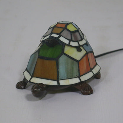 Europese Tiffany Turtle Glas-in-lood 1-lichts Nachtlampje Tafellamp