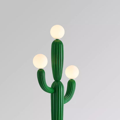 Hedendaagse Creatieve Cactushars Glazen 3-Lichts Staande Vloerlamp Voor Woonkamer