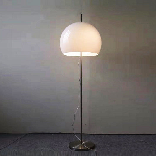 Hedendaagse Retro Mushroom Hardware Glazen 2-Lichts Staande Vloerlamp Voor Woonkamer