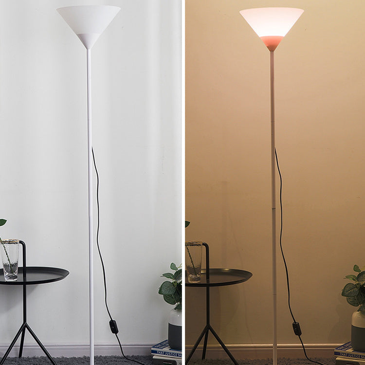 Creatieve Minimalistische Kegelvormige Kap 1-lichts Staande Vloerlamp