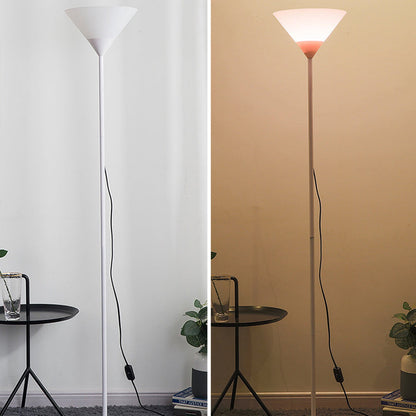 Creatieve Minimalistische Kegelvormige Kap 1-lichts Staande Vloerlamp