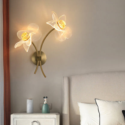 Europese Creatieve Lotusbloemen Acryl Led Wandlamp