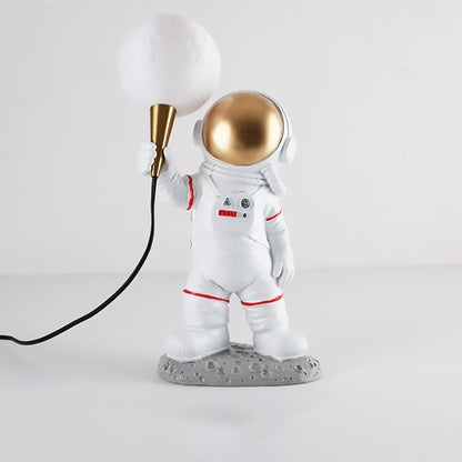 Hedendaagse Creatieve Hars Abs Astronaut 1-Lichts Tafellamp Voor Slaapkamer