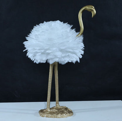 Moderne Scandinavische Ganzenveren Metalen Flamingo Bal 1-lichts Tafellamp Voor Naast Het Bed