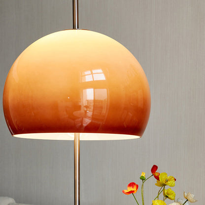 Hedendaagse Retro Mushroom Hardware Glazen 2-Lichts Staande Vloerlamp Voor Woonkamer