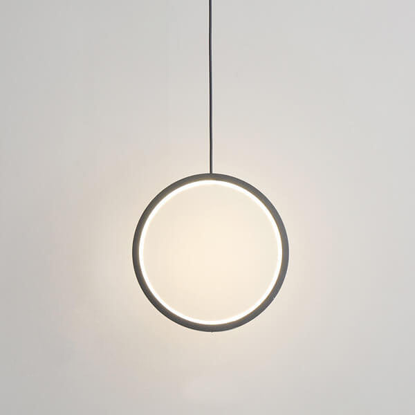 Minimalistische Cirkelvormige 1-Lichts Led Metalen Kap Hanglamp