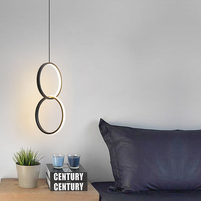 Minimalistische Cirkelvormige 1-Lichts Led Metalen Kap Hanglamp