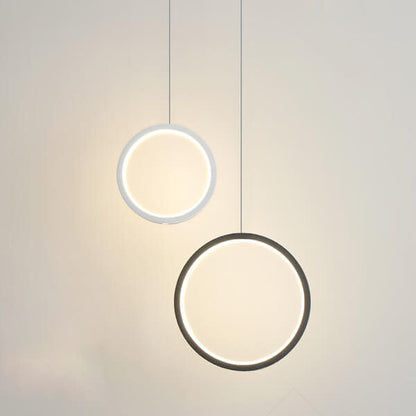 Minimalistische Cirkelvormige 1-Lichts Led Metalen Kap Hanglamp