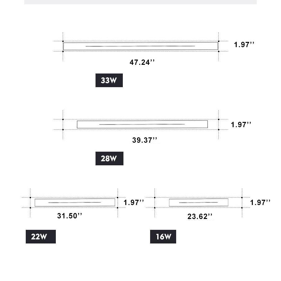 Minimalistische Langwerpige Staafvormige Sfeerverlichting Met 1 Lichtpunt Led-Acrylwandlamp