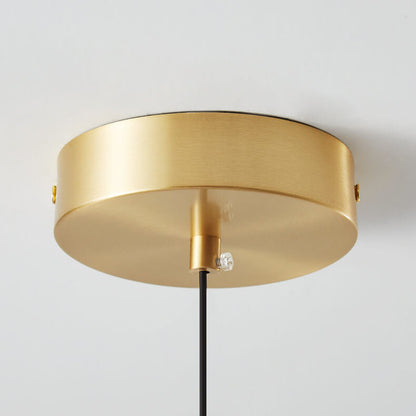 Moderne Crèmekleurige Apple All-Copper Led Hanglamp