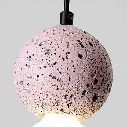 Moderne Scandinavische Orb Terrazzo 1-lichts Hanglamp Voor Slaapkamer