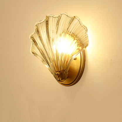 Creatieve Glazen Schelp 1-lichts Wandlamp