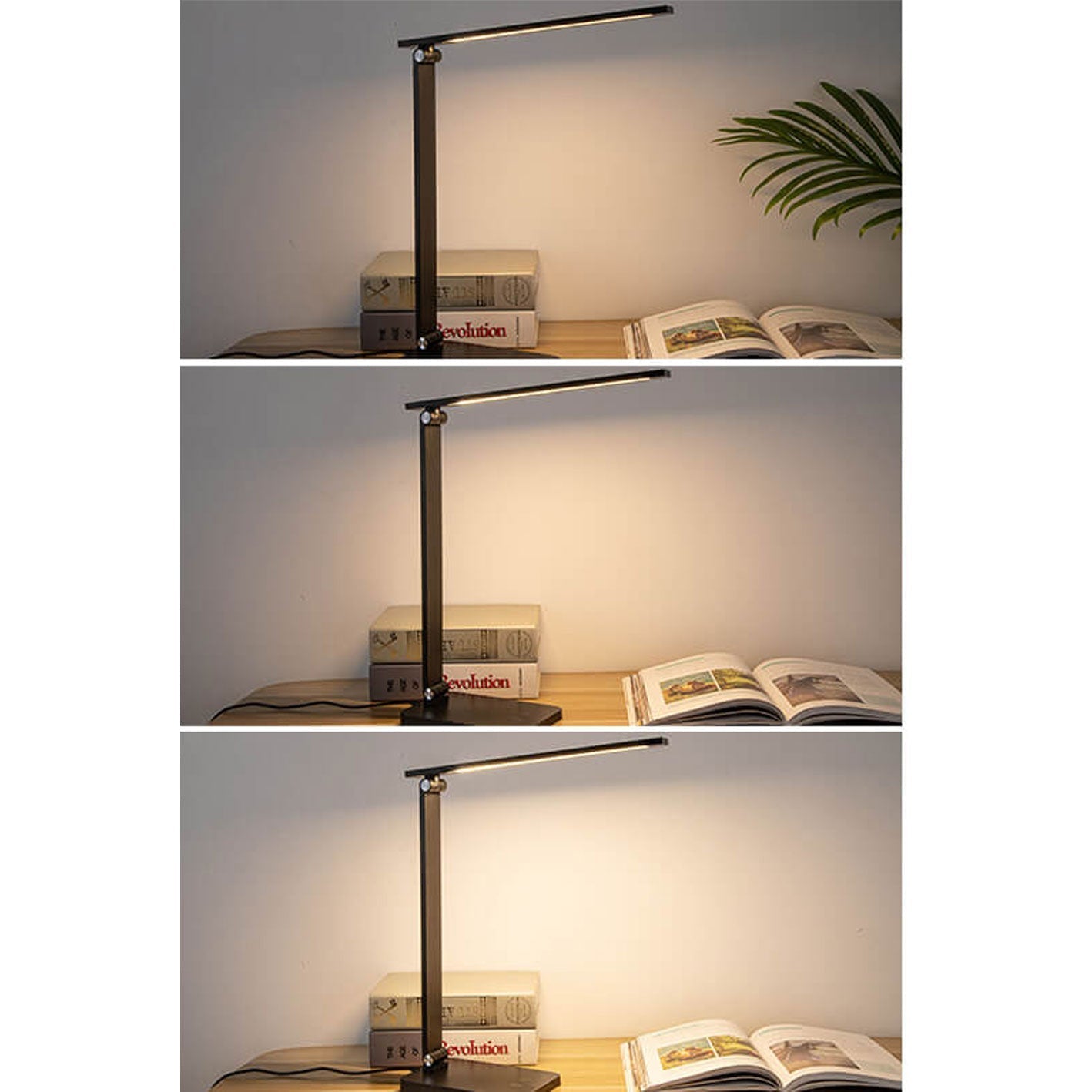 Creatieve Opvouwbare Touch-dimmende Aluminium Led-bureaulamp