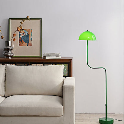 Moderne Scandinavische Ijzeren Glazen Koepel Opklapbare Staande Lamp Met 1 Lamp Voor Studie