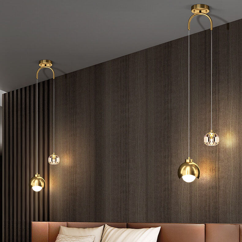 Europese Stijl Licht Luxe Ijzer Messing Led Eiland Licht Kroonluchter