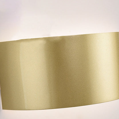 Minimalistische Effenkleurige Ijzeren Halve Cirkel Led Wandlamp