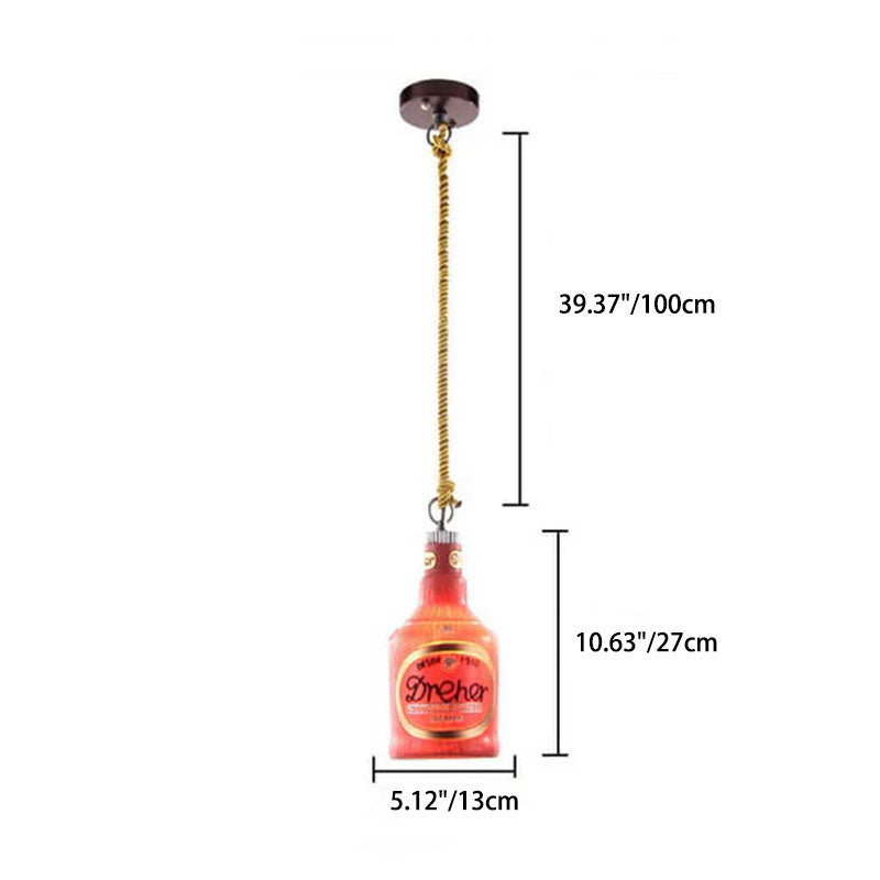 Moderne Industriële Kleurrijke Fleshars Hanglamp Met 1 Lichtpunt