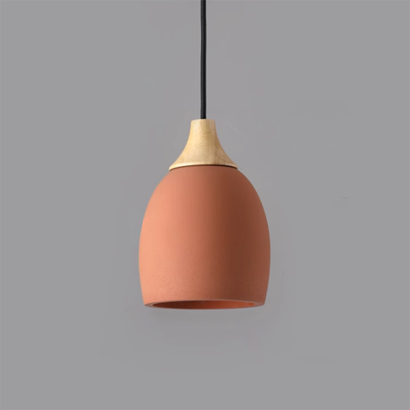 Minimalistische Cement Dome 1-Lichts Hanglamp