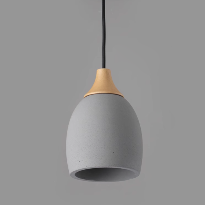 Minimalistische Cement Dome 1-Lichts Hanglamp