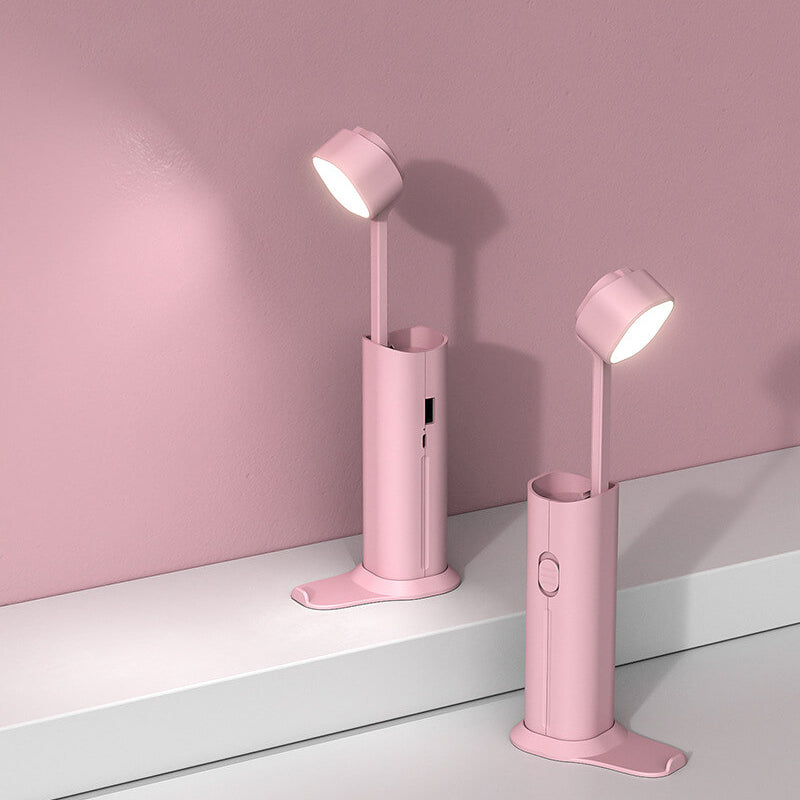 Creatieve Kleine Intrekbare Powerbank Zaklamp Led Tafellamp